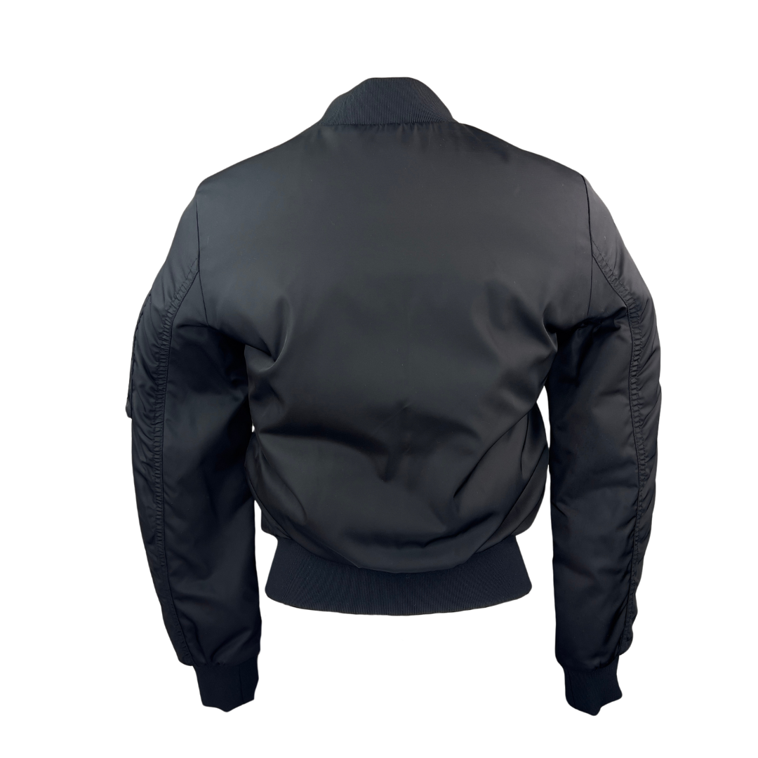 Black Satin Bomber by Babaton