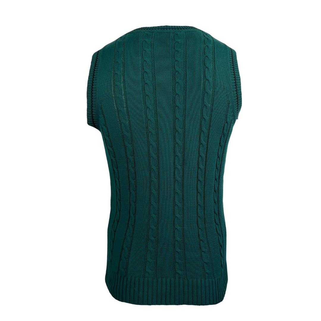 Coofandy Green Cableknit Sweater Vest