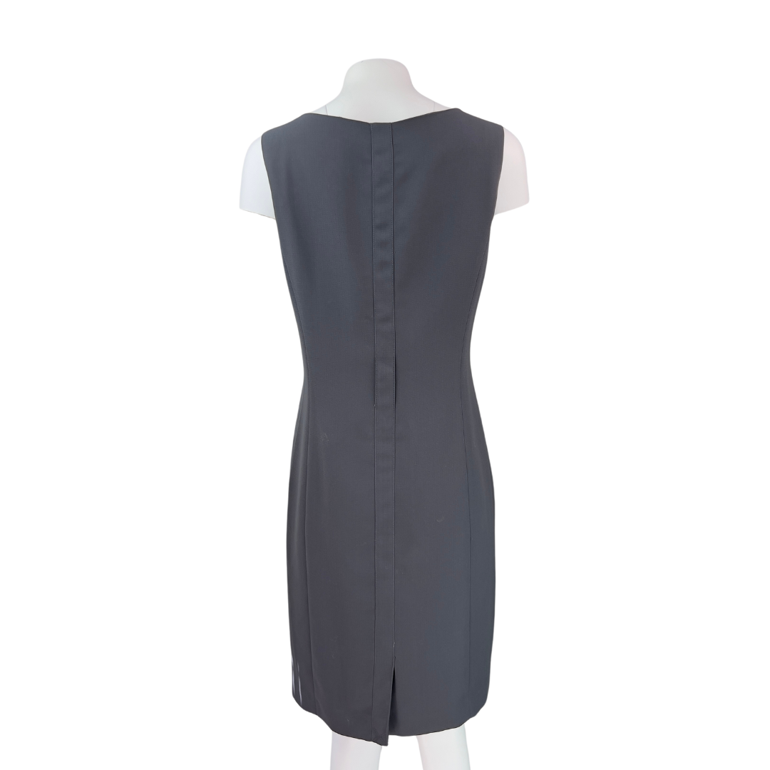 Calvin Klein Grey Sleeveless Dress with Belt