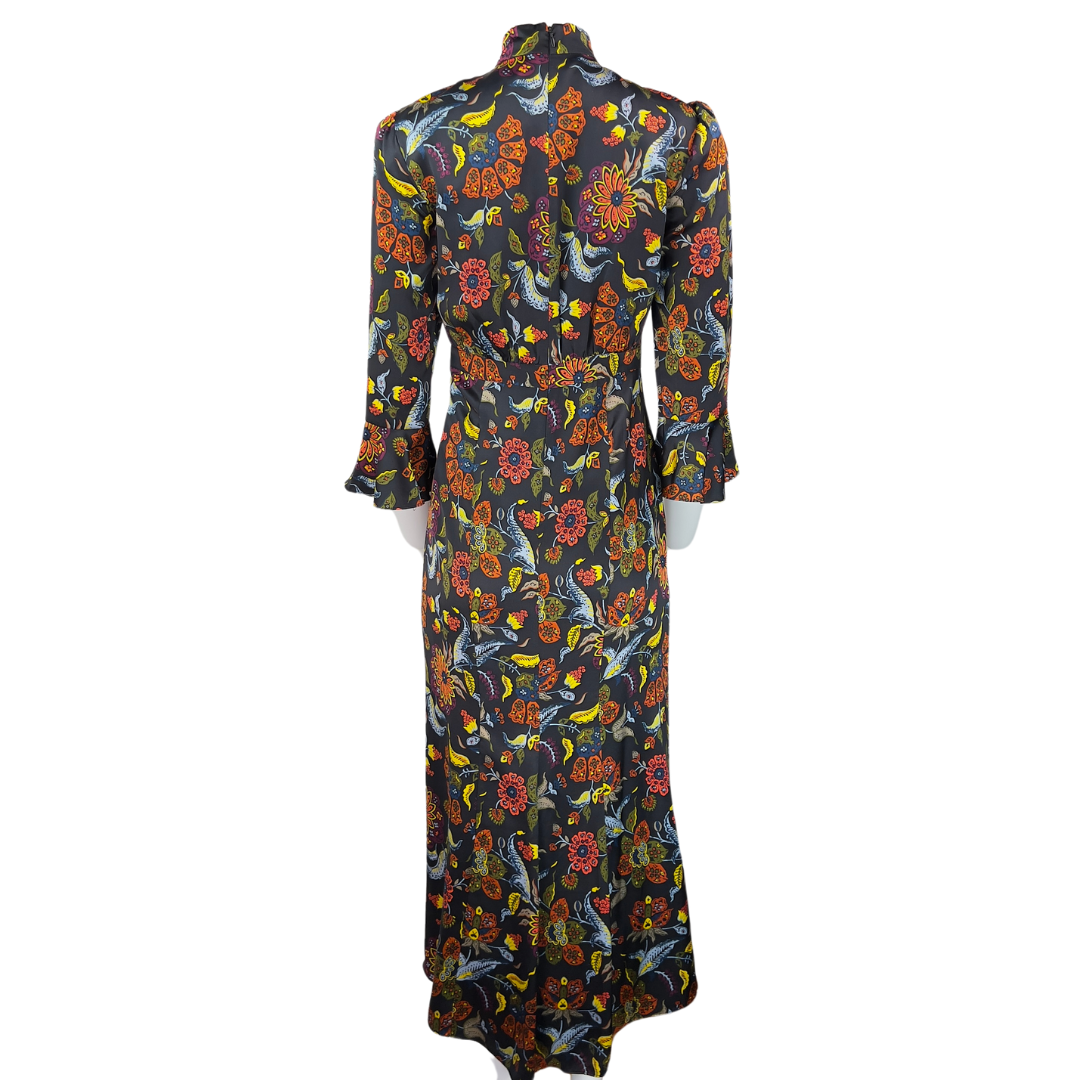 Cinq a Sept Multi Color Floral Long Sleeve Dress