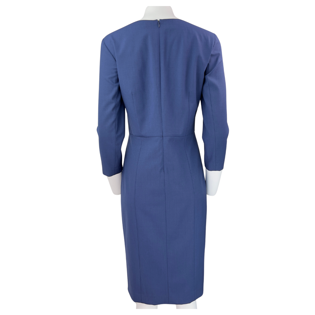 Theory Navy Long Sleeve Sheath Dress