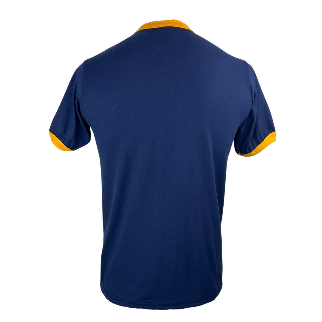 Navy and Yellow Ringer T