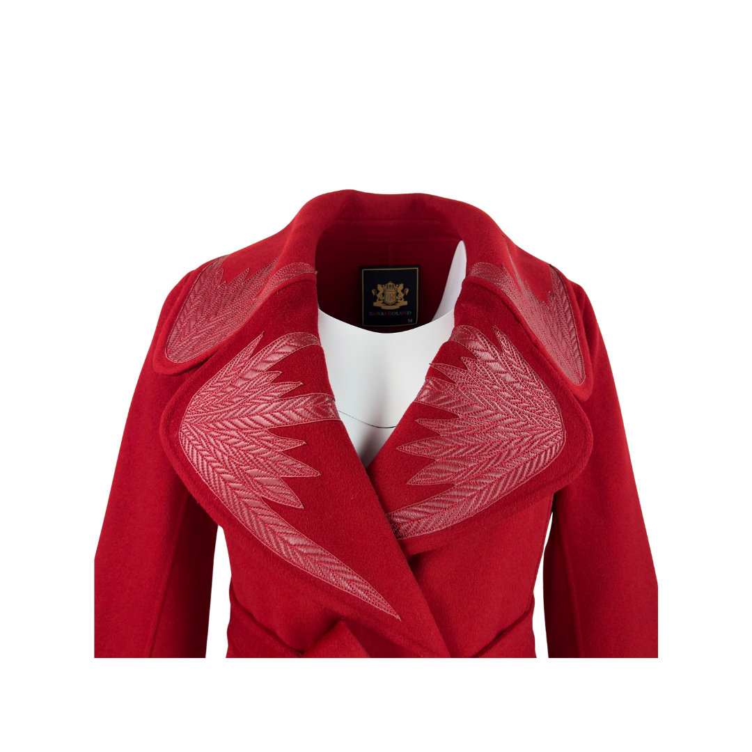 Royal Roland Red Wool Overcoat