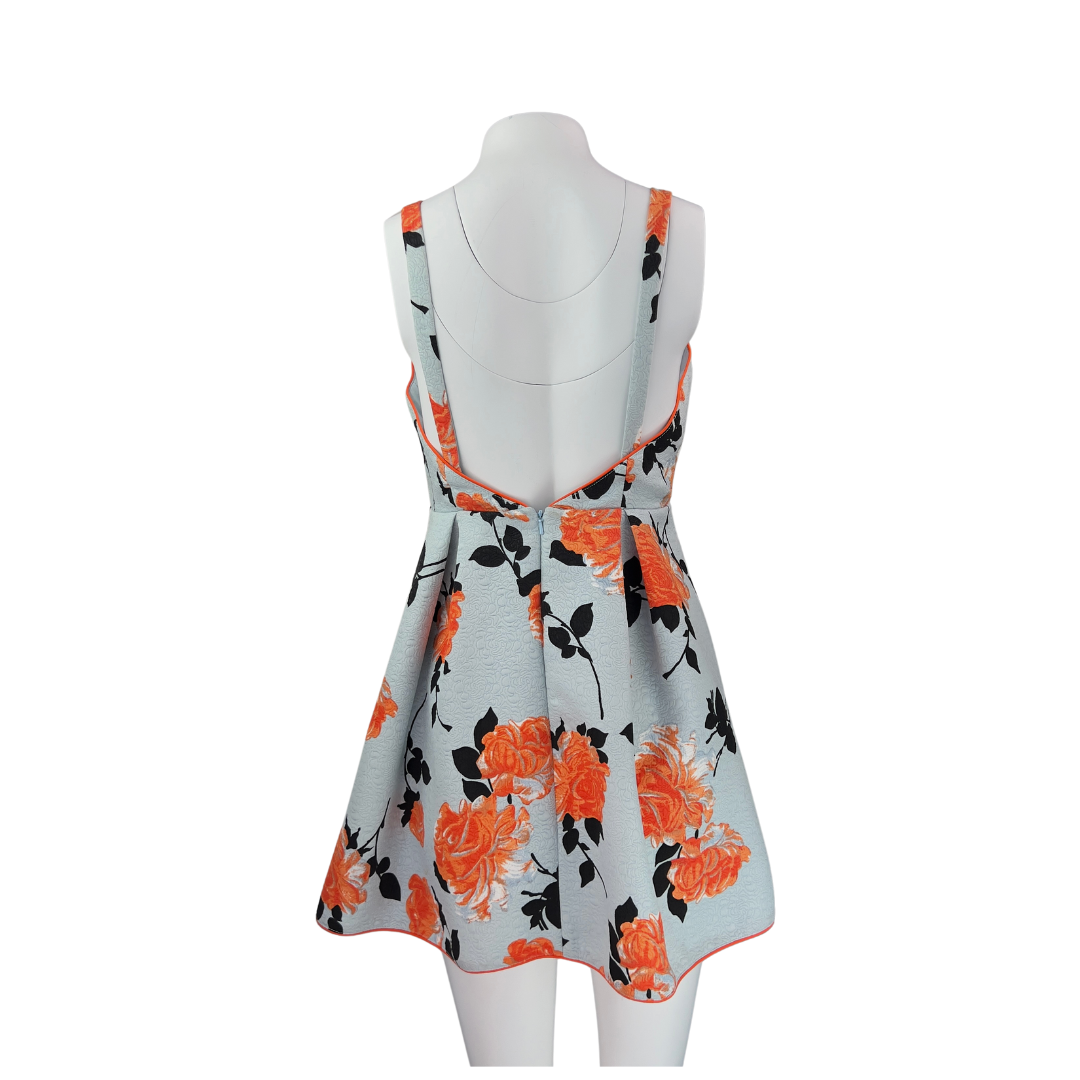 Mink Pink Blue and Orange Floral Dress