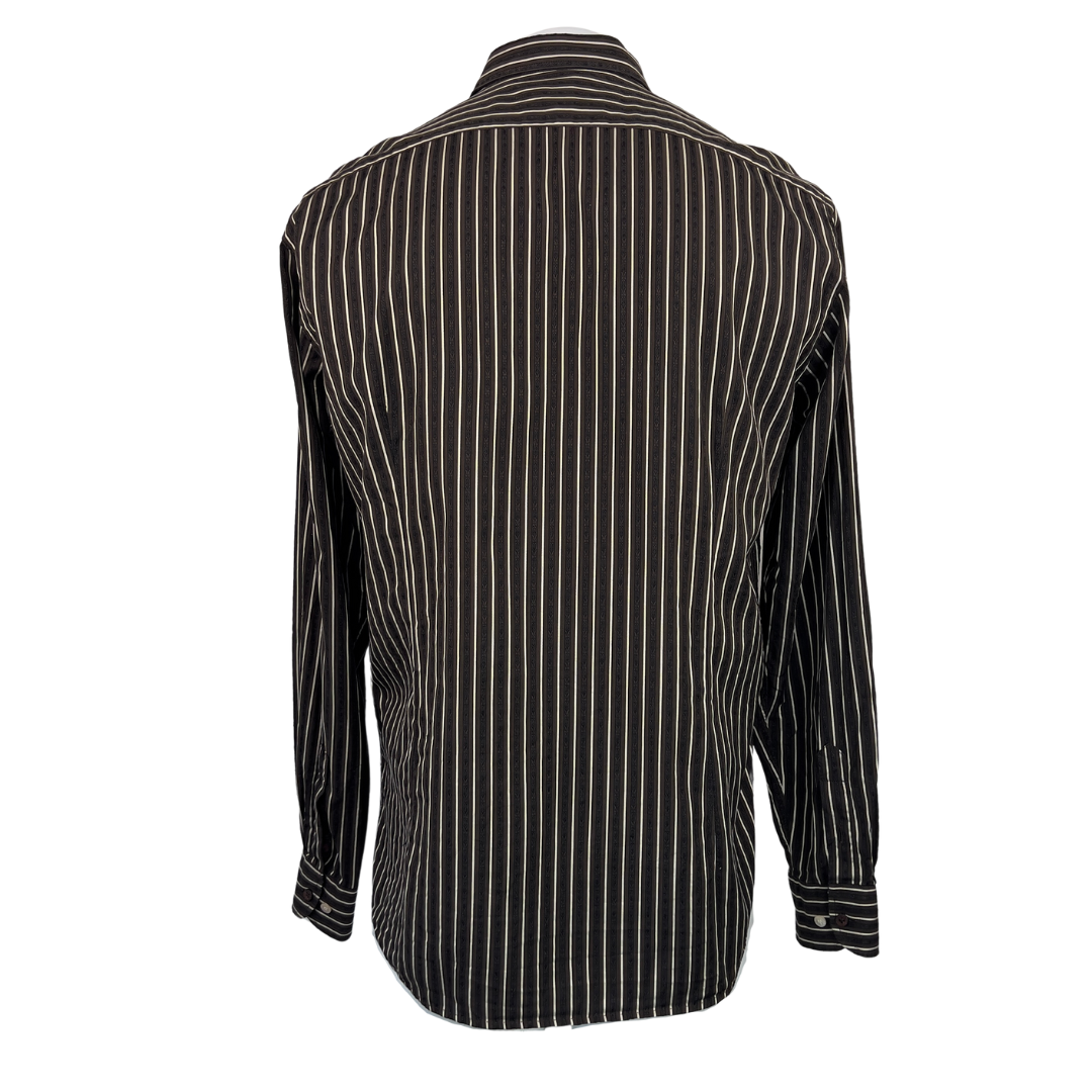 Ted Baker Brown and White Stripe Dress Shirt