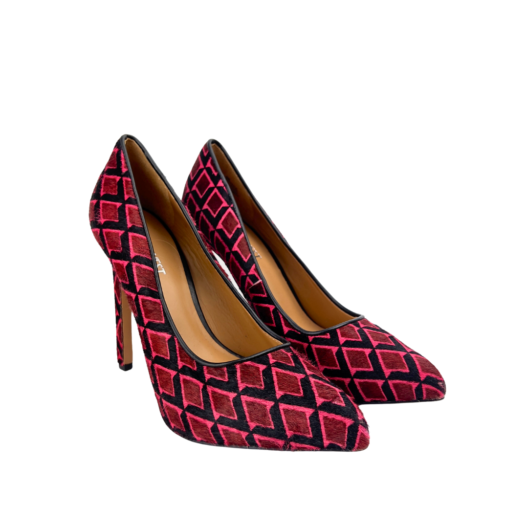 Nine West Fuscia Pony Hair Pumps