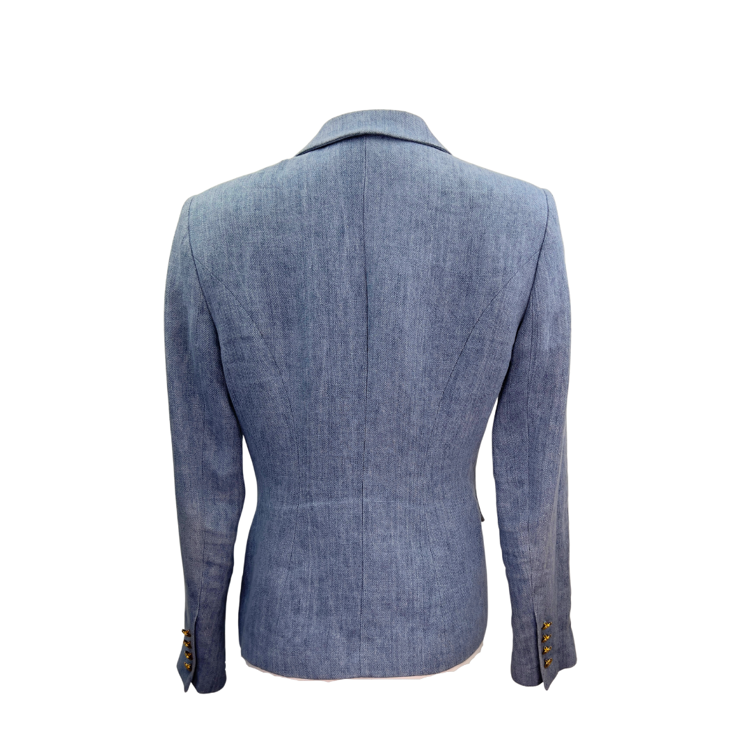Blue Judith and Charles Linen Blazer