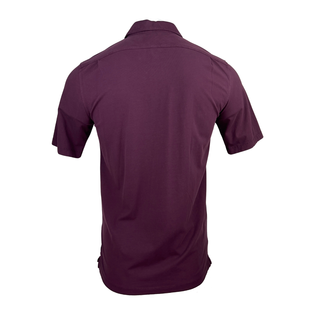 Goodman Burgundy Short Sleeve Button Up Shirt