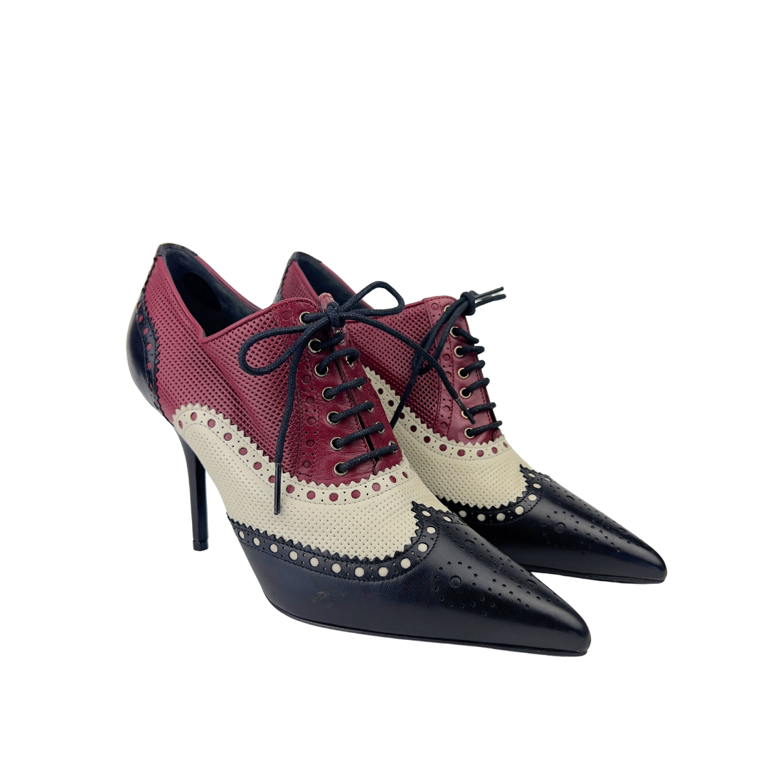 Gucci Oxford Heel Wingtip Tricolor