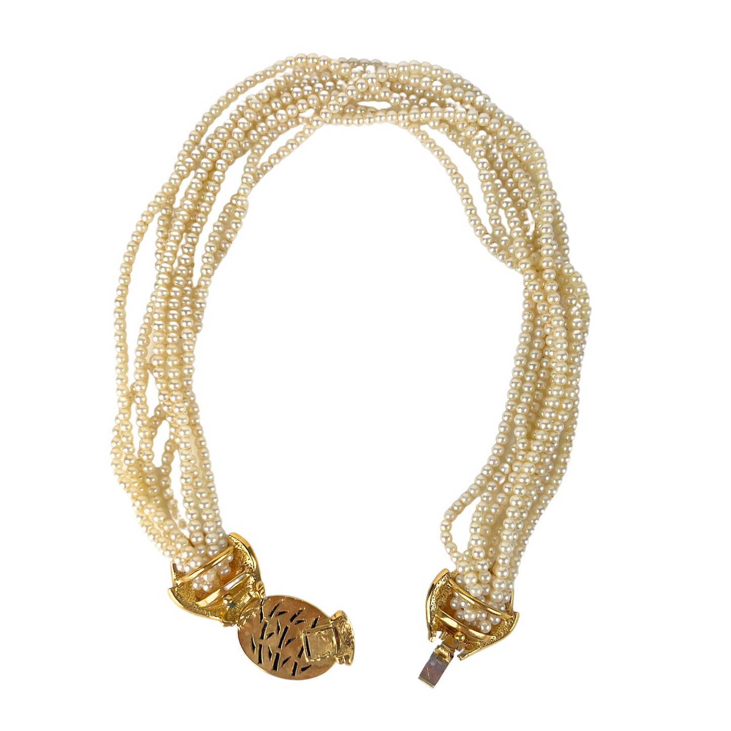 Multi Strand Pearl Choker