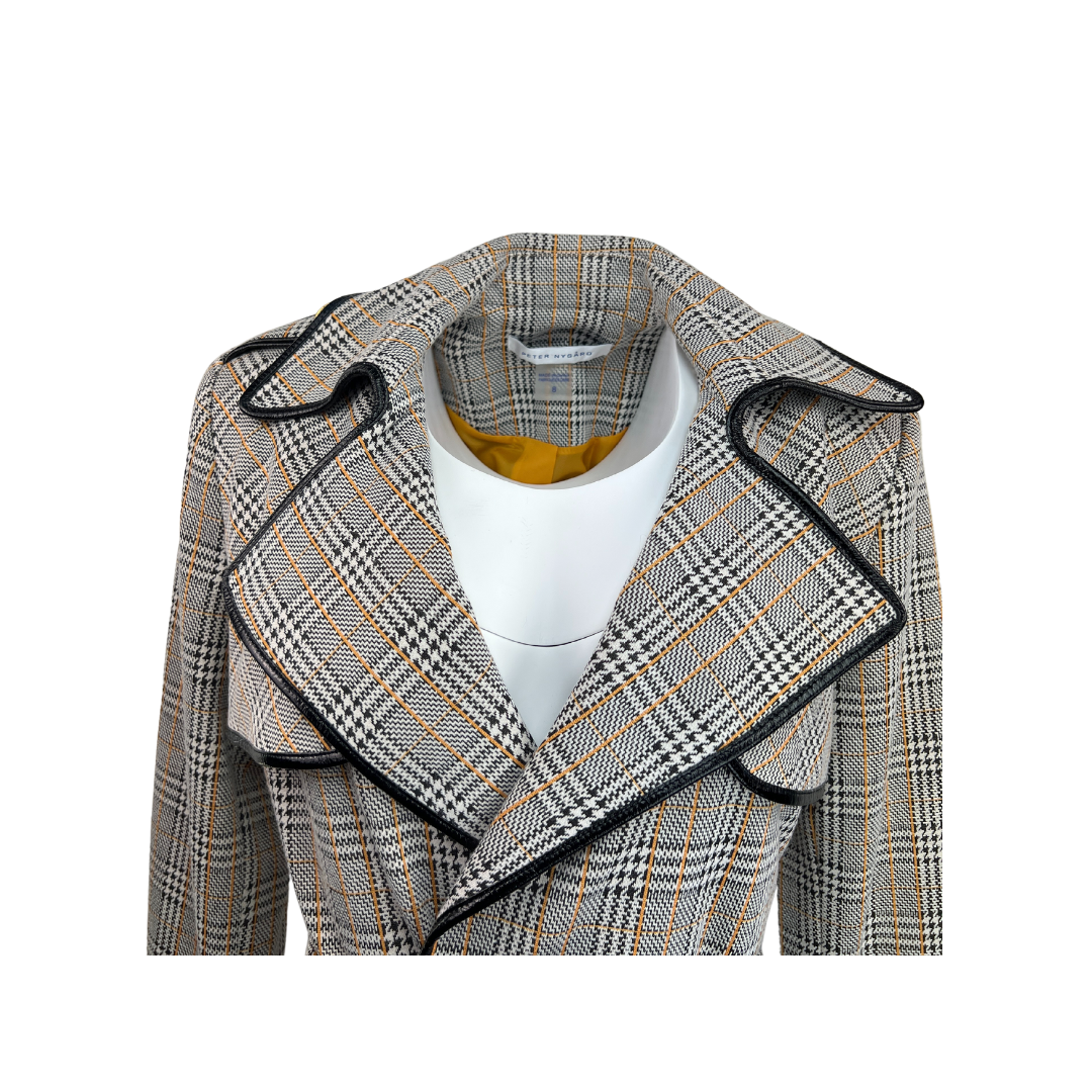 Nygard Plaid Trench Coat