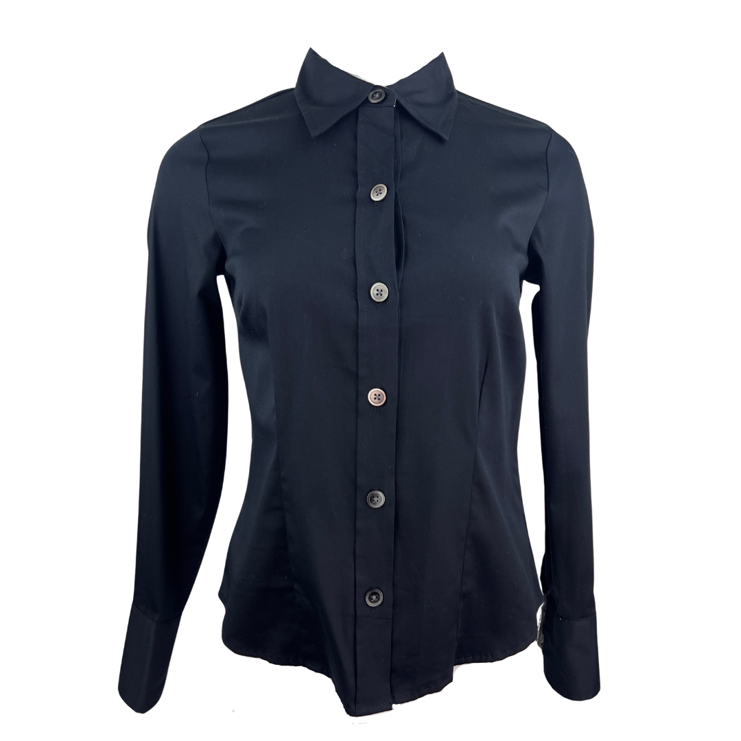 old navy black dress shirt Old Navy Women's Classic Button-Down Shirt - Black