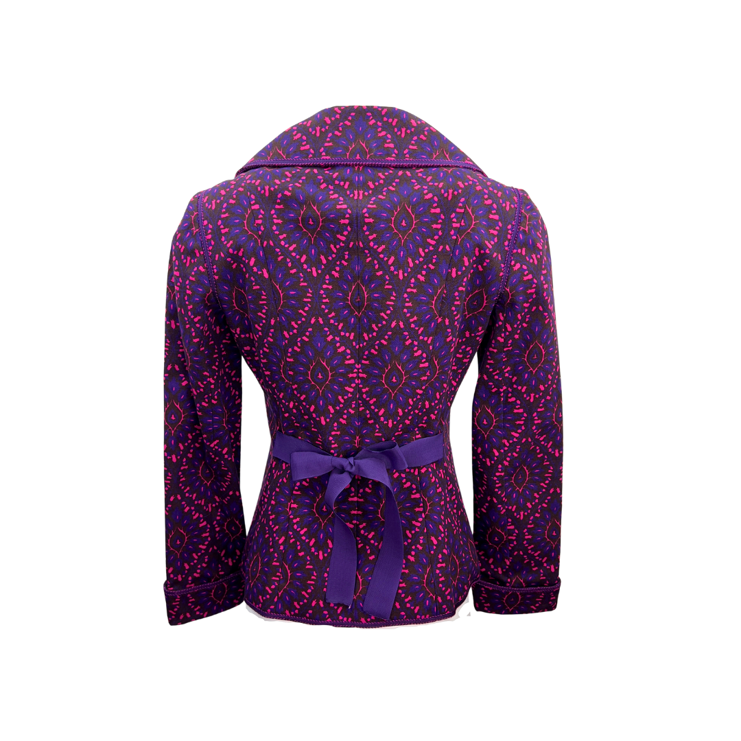 Pink and Purple Mosaic Andrew Gn Blazer