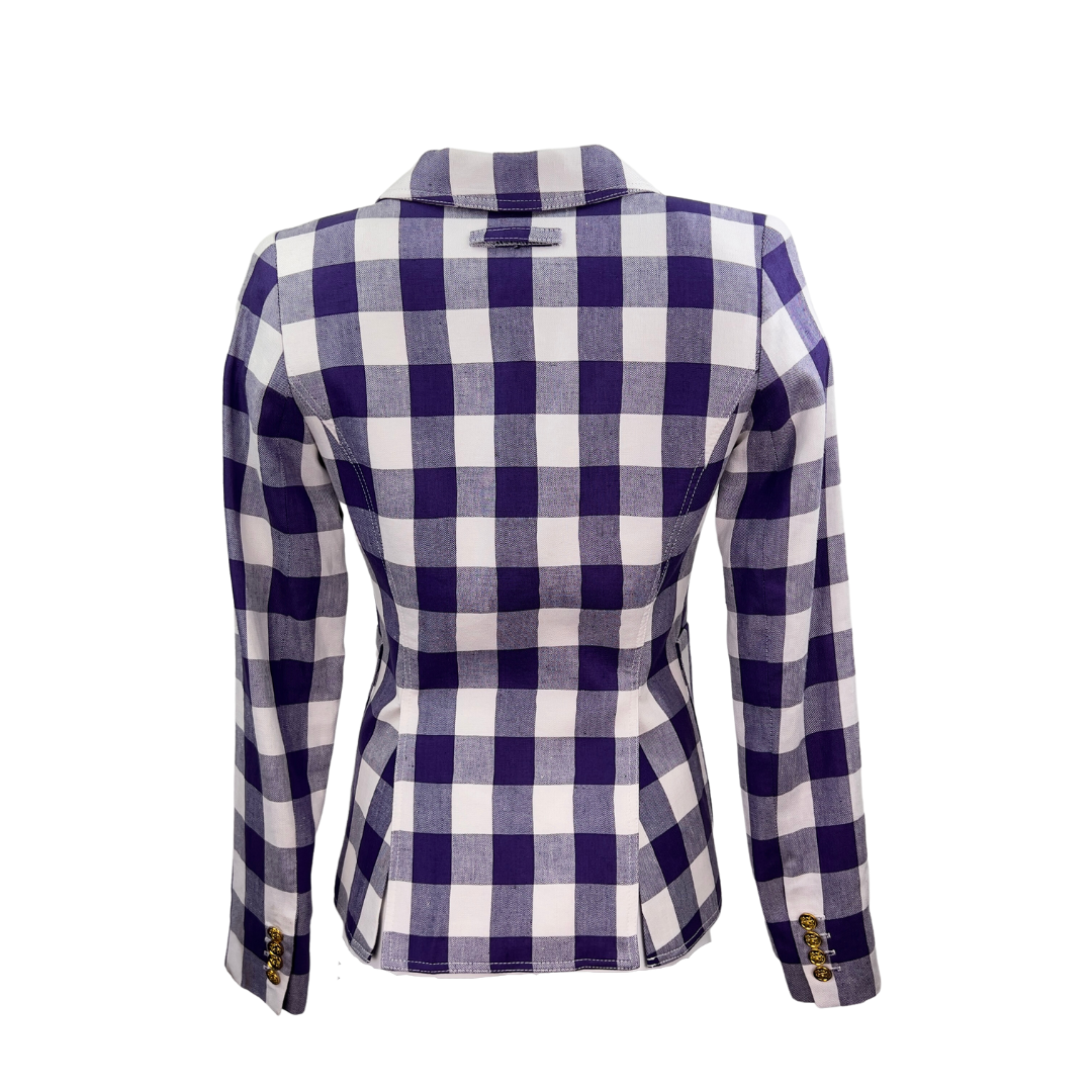 Smythe Purple Buffalo Cheack Blazer