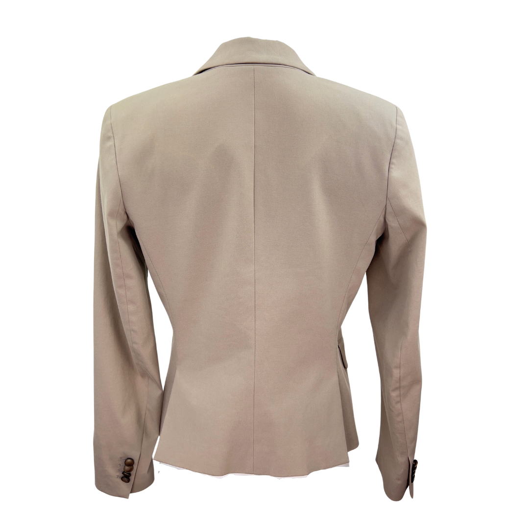 Taupe Double Breasted Theory Blazer