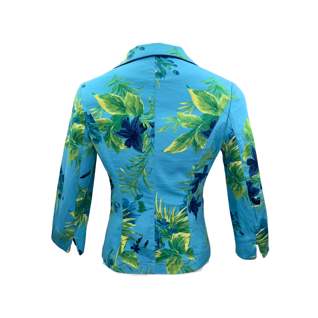 Cotton MaxMara Tropical Blue Blazer