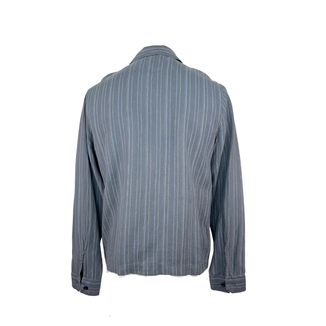 Vince Striped Grey Cotton Jacket