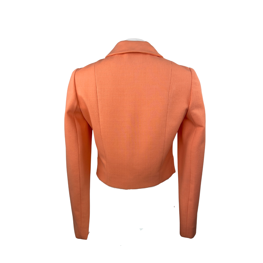 Vintage Peach Cropped Spring Jacket
