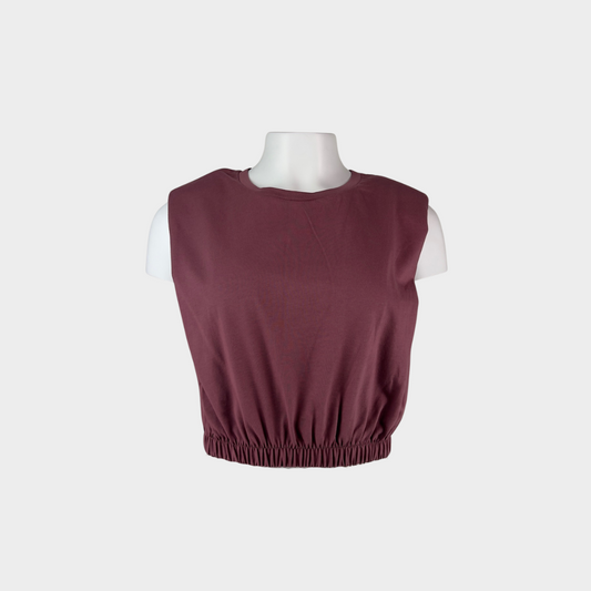 Zara Shoulder Padded Sleeveless T