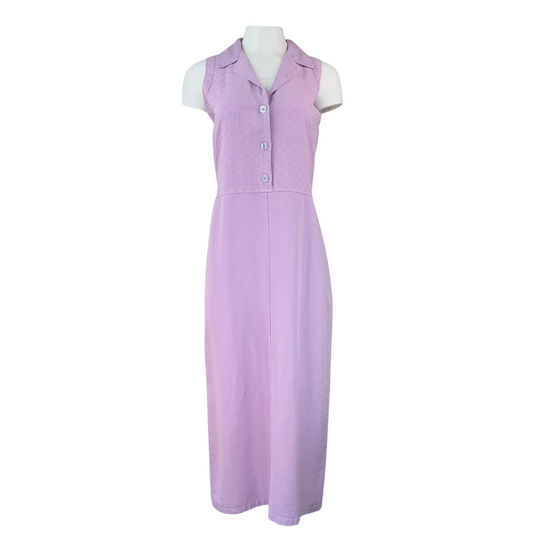 Balance Lilac Sleeveless Button Up Dress