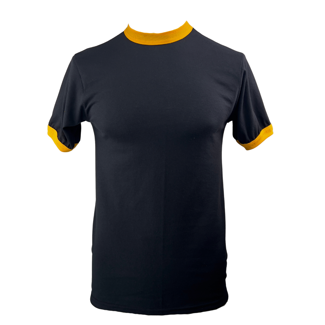 Black and Yellow Ringer T