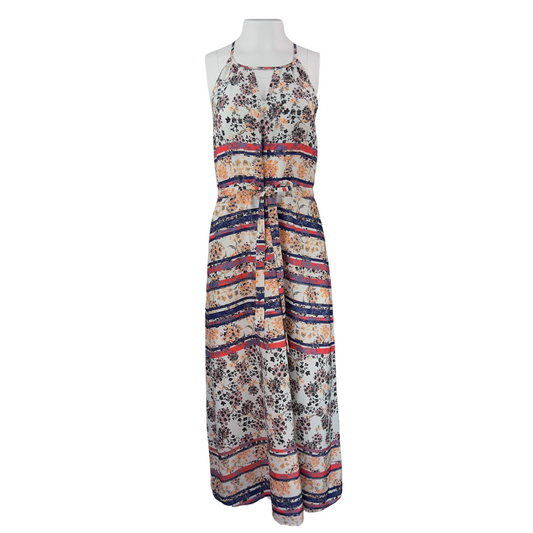 Collective Concepts Floral Sundress with Stripes