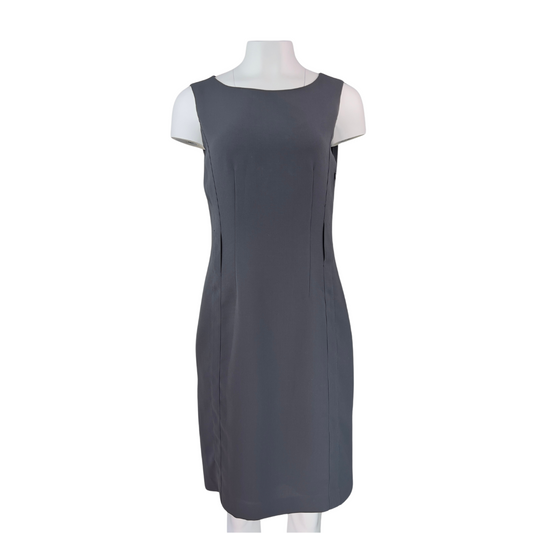 Calvin Klein Grey Sleeveless Dress with Belt