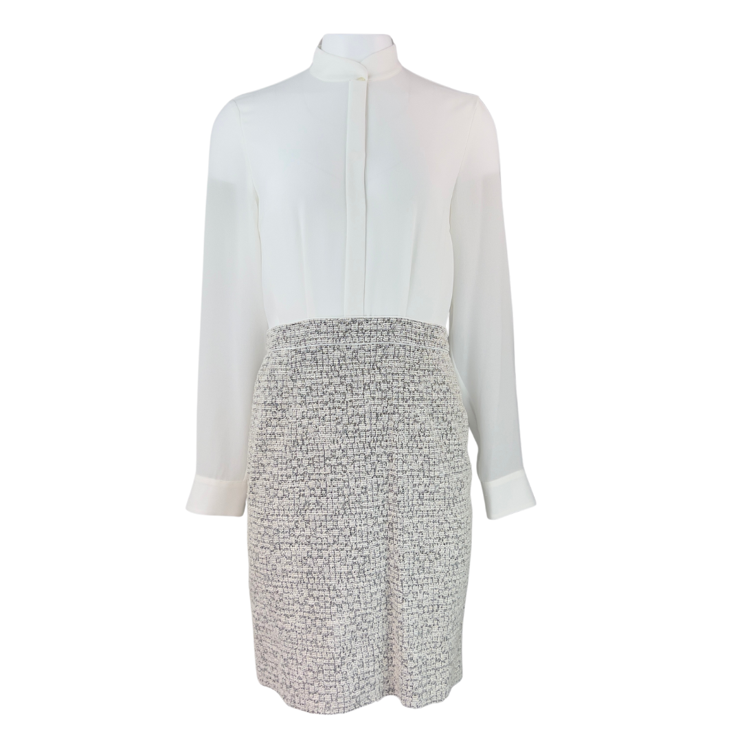 Hugo Boss Blouse Dress with Tweed Skirt