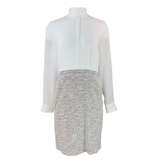 Hugo Boss Blouse Dress with Tweed Skirt