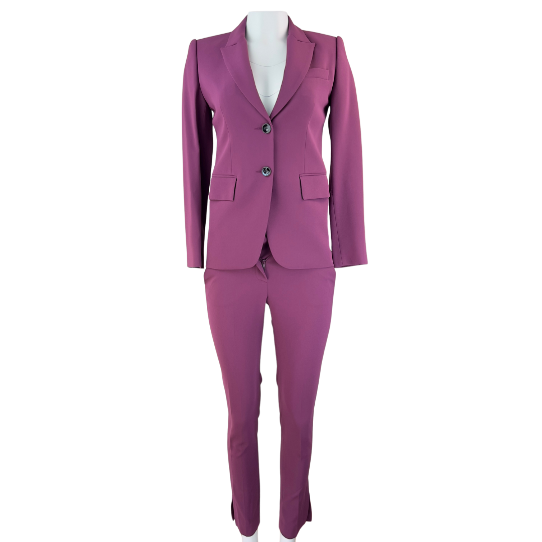 Judith + Charles Purple Slim Fit Suit