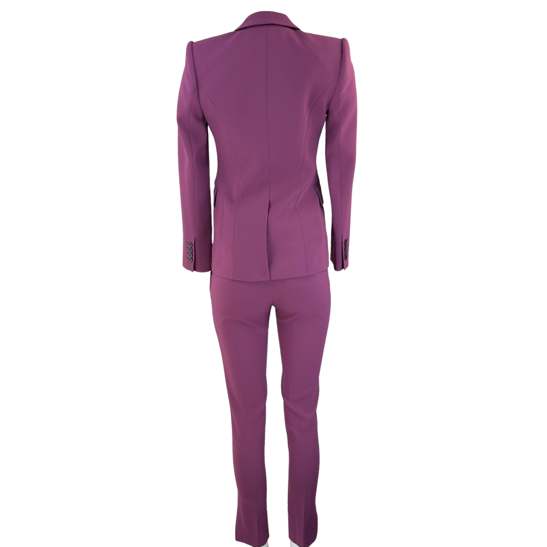 Judith + Charles Purple Slim Fit Suit