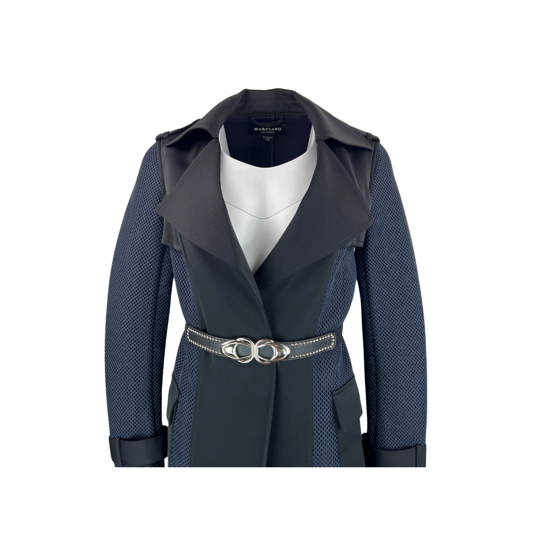 Marciano Navy and Black Trenchcoat