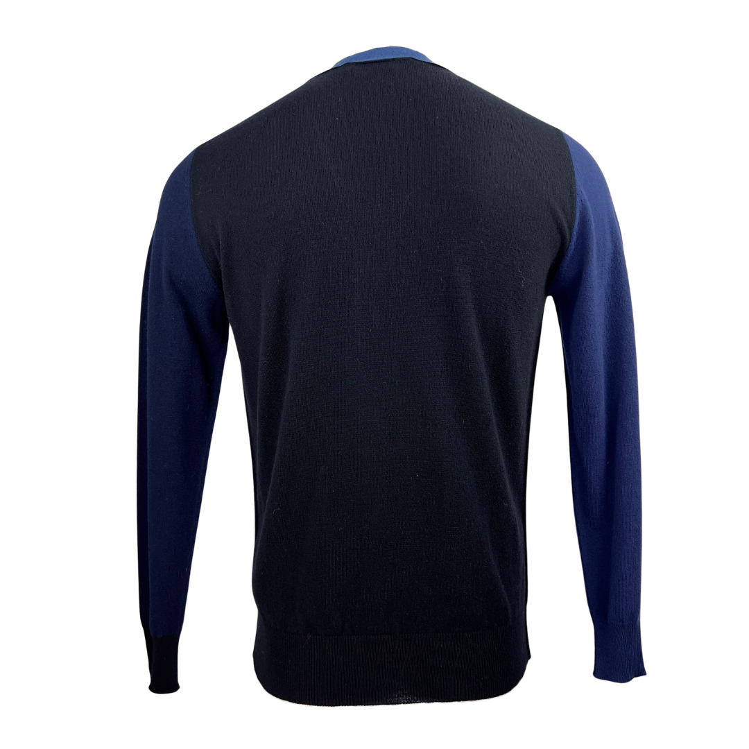 Marni Navy Cardigan with Royal Blue Trim