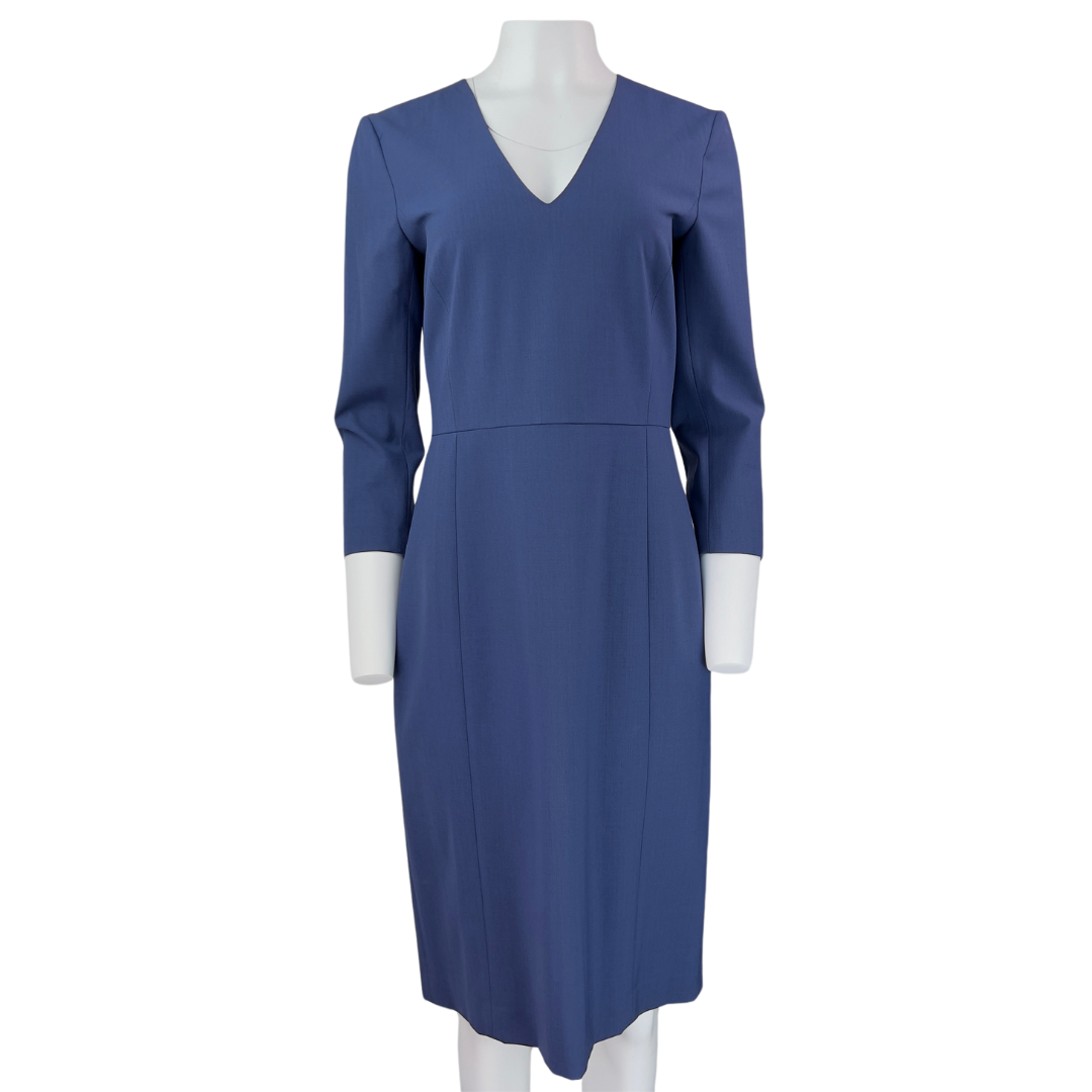 Theory Navy Long Sleeve Sheath Dress