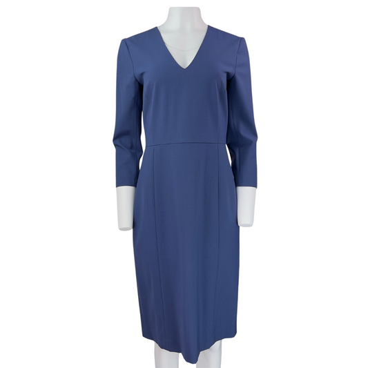 Theory Navy Long Sleeve Sheath Dress