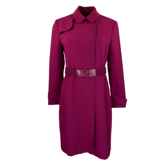 Ports Fuchsia Trench Coat