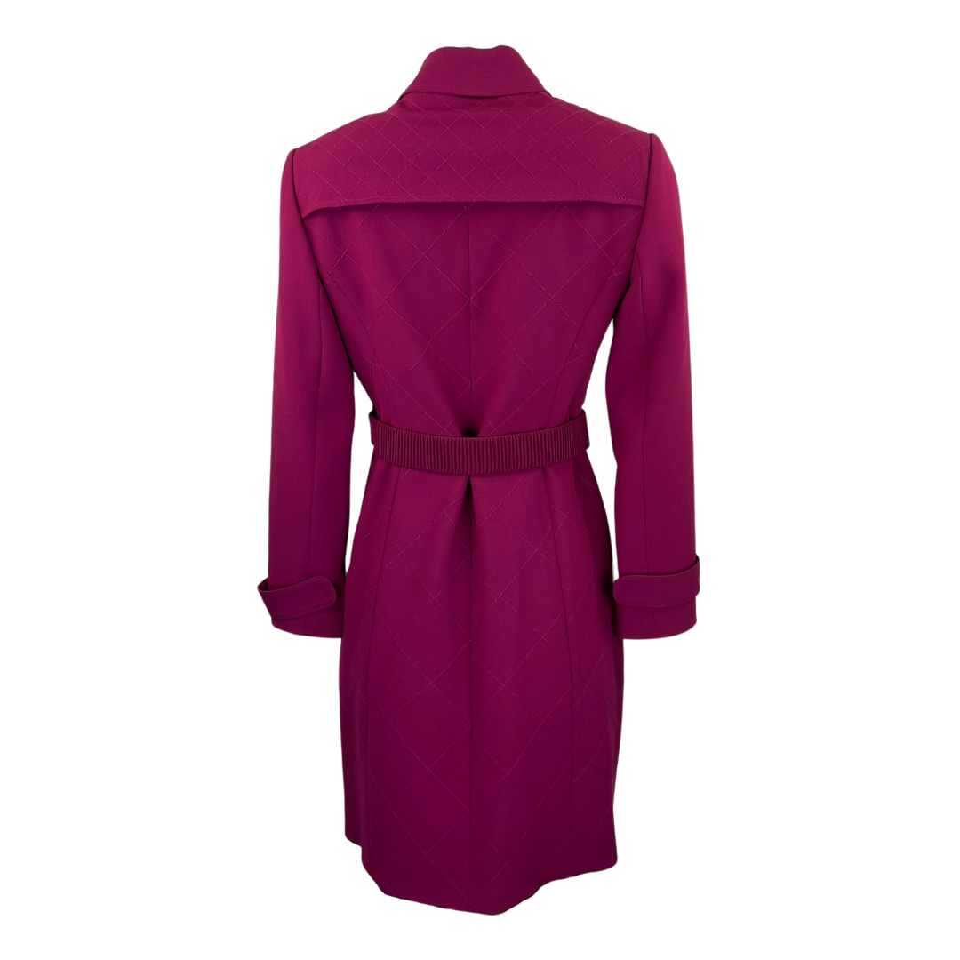 Ports Fuchsia Trench Coat
