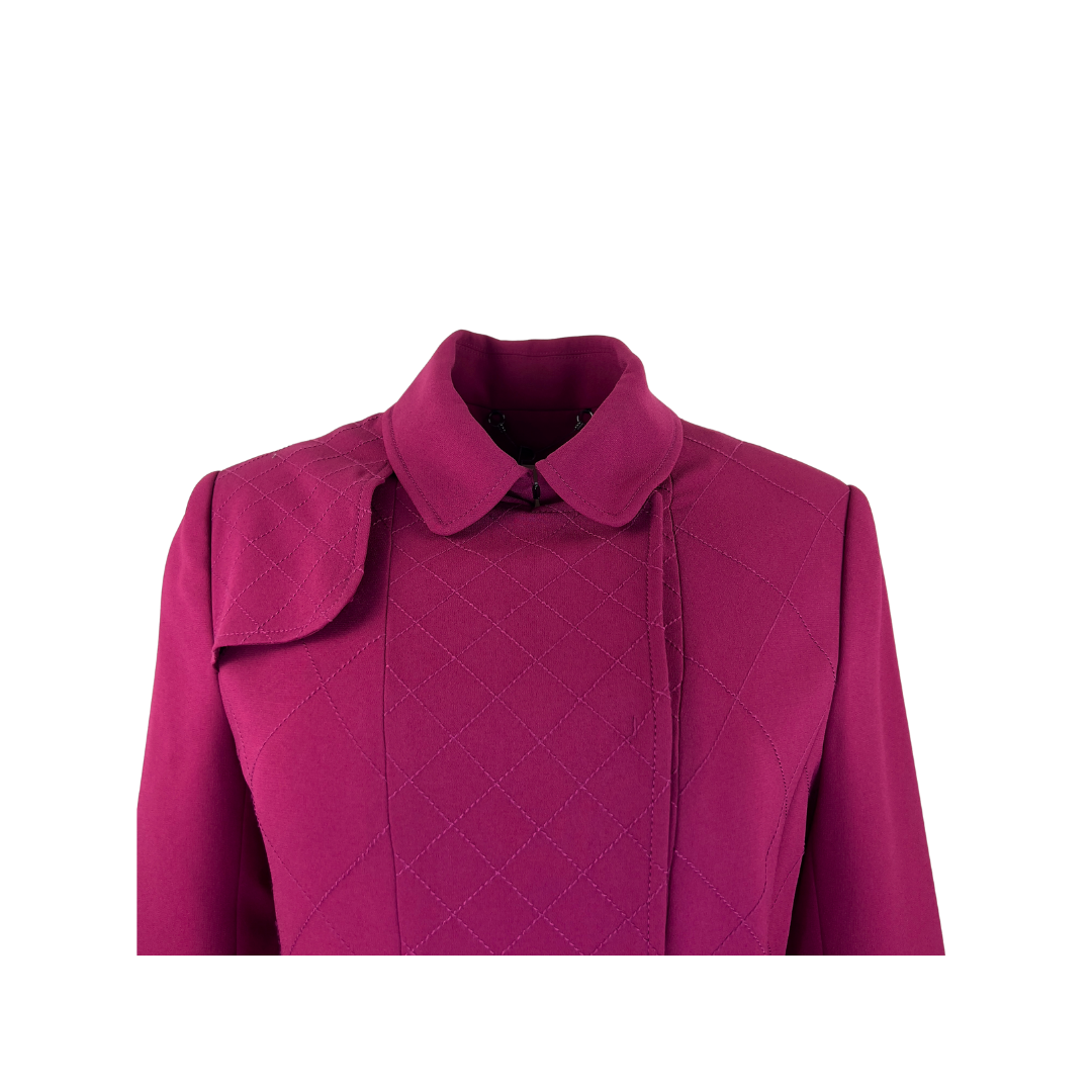 Ports Fuchsia Trench Coat