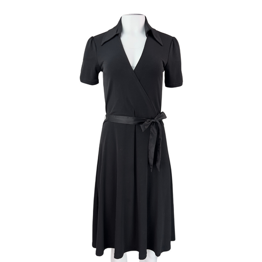 Reitman's Faux Wrap Black Dress