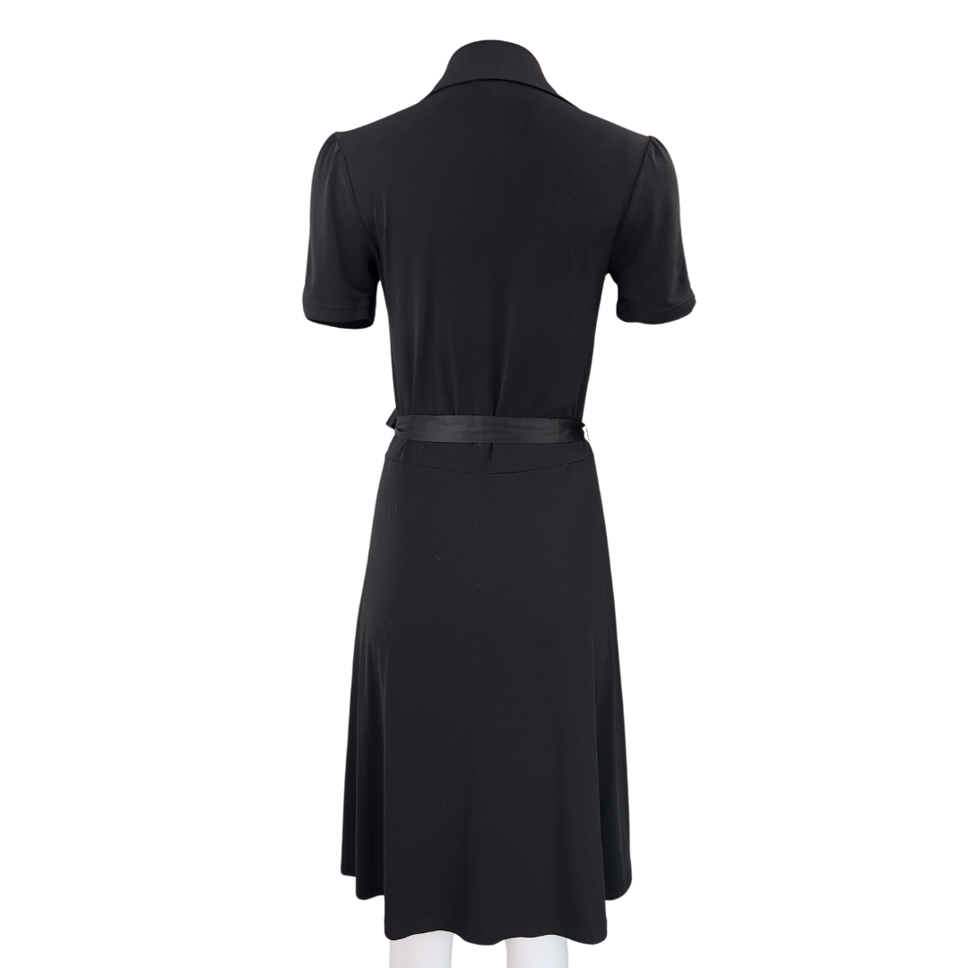 Reitman's Faux Wrap Black Dress