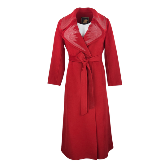 Royal Roland Red Wool Overcoat