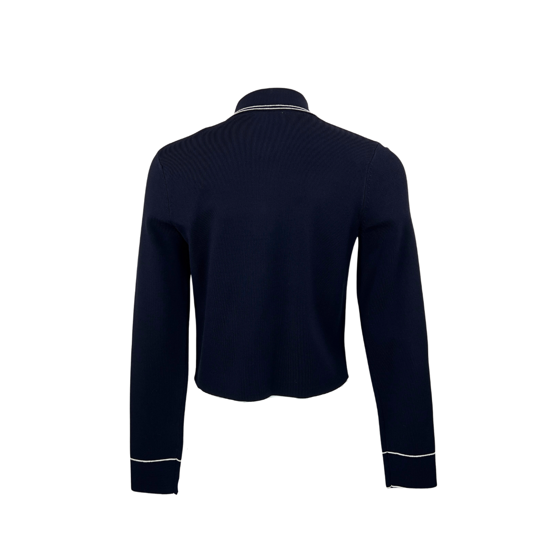 Sandro Navy Sweater Blazer