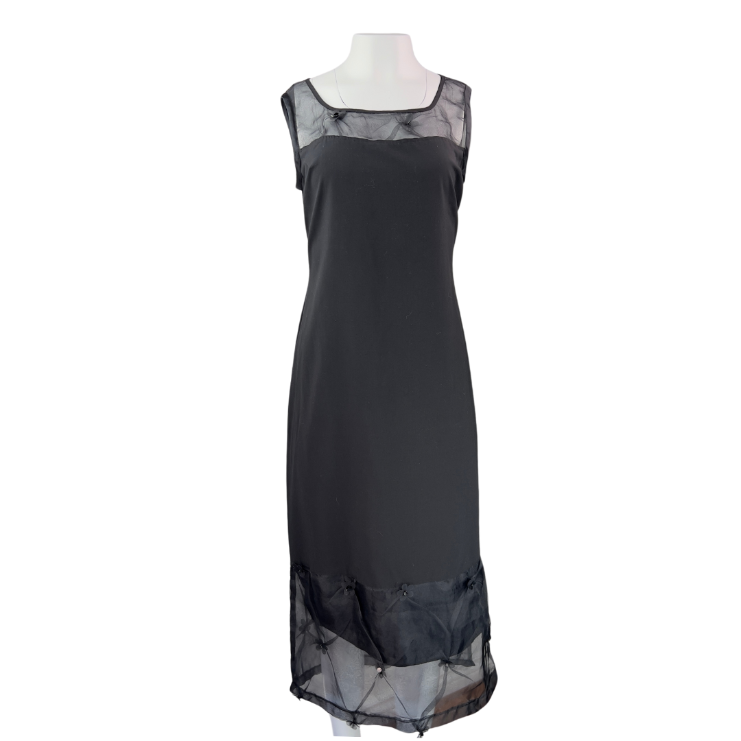 Serge Dana Vintage Black Sleeveless Dress