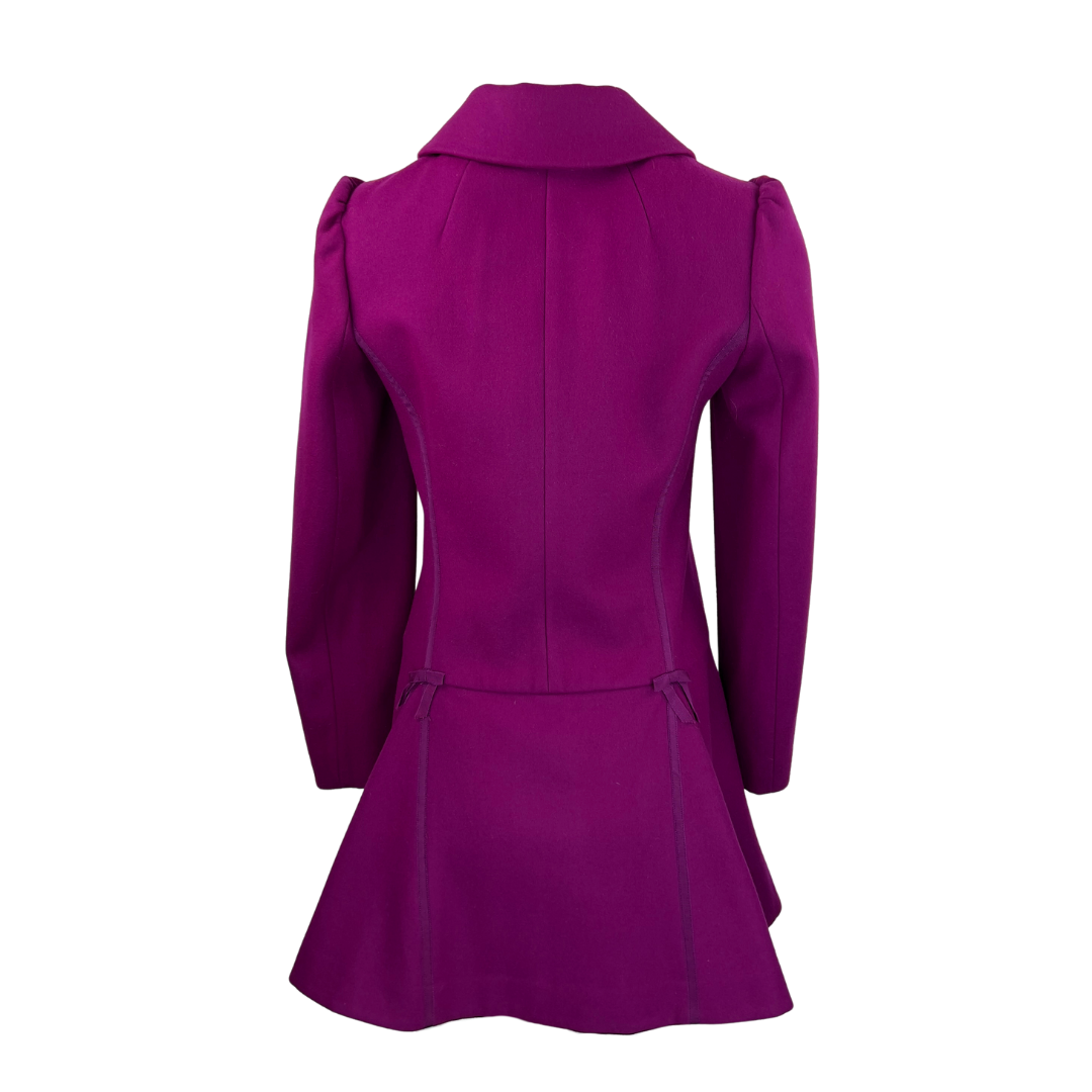 Valentino Fuchsia Coat with Bows