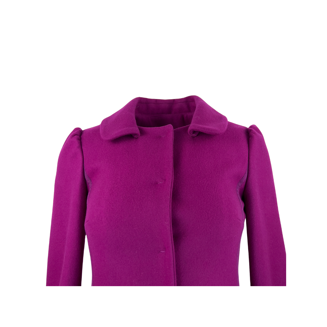 Valentino Fuchsia Coat with Bows
