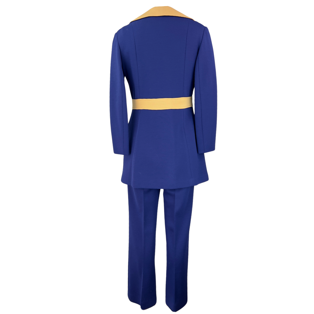 Vintage 70's Navy Jumper with Matching Jacket