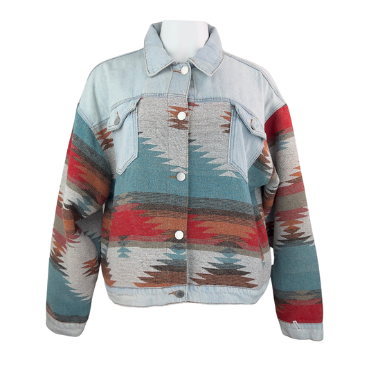 XL Jacket with Aztec Print