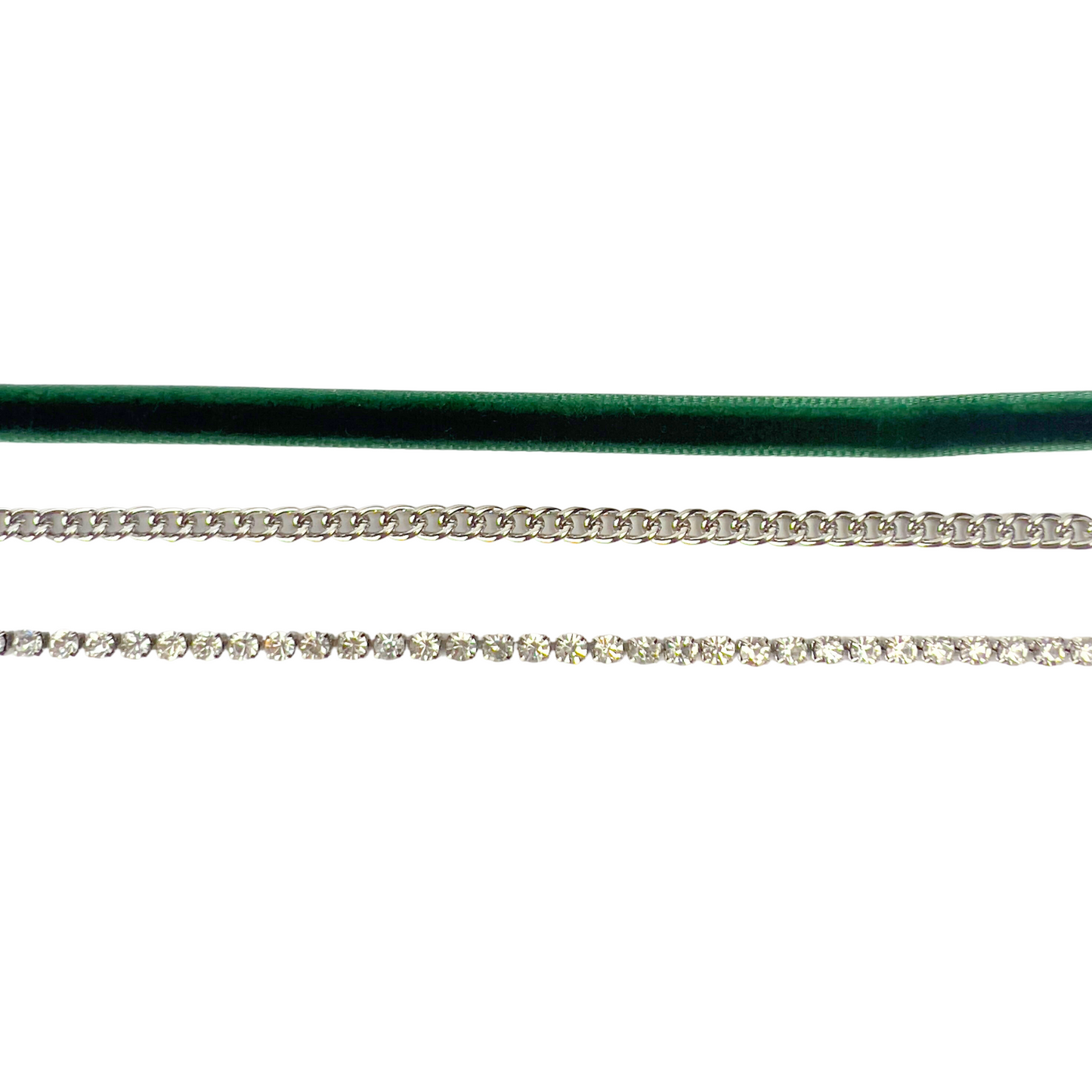 Triple Choker Set Green