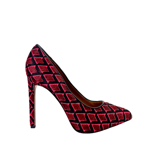 Nine West Fuscia Pony Hair Pumps