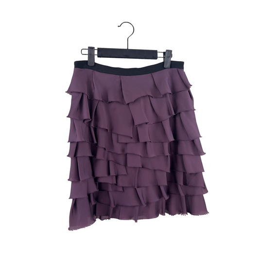 Attitude Purple Ruffle Skirt